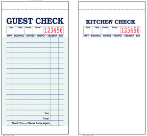 Guest Checks, 60g, Green, 17 Line, 50 Checks/Book, 50 Books/Case, 2,500 Checks Total