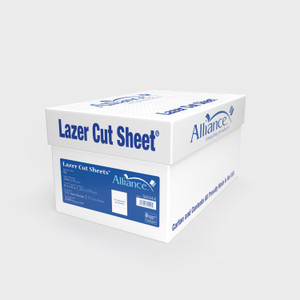 Laser Cut Sheet - PrePerf & PrePunched Blank, Perf. 1/2" from Left, 8.5" x 11' - 92 Bright, 24#, 2500 Sheets per Carton, Stocking Code P Laser Cut Sheet - PrePerf & PrePunched Blank, Perf. 1/2" from Left, 8.5" x 11' - 92 Bright, 24#, 2500 Sheets per Carton, Stocking Code P