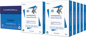 Hammermill Printer Paper, Great White 30% Recycled Paper, 8.5 x 11, 20 lb. 92 Bright, 10 Reams - 5,000 Sheets