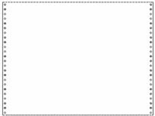 Continuous Computer Paper, Blank, 14-7/8" x 11", 1/15# Part/Weight., 3200 Qty/Ctn, Stocking Code S