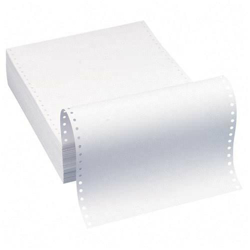 Continuous Computer Paper, Blank, Regular Perf.  , 12"  x 8-1/2", 1/15# Part/Weight., 3500 Qty/Ctn, Stocking Code S