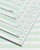 Continuous Computer Paper, 1/2" Green Bar, Regular Perf., 12"  x 8-1/2", 1/20# Part/Wt., 2700 Qty/Ctn, Stocking Code S