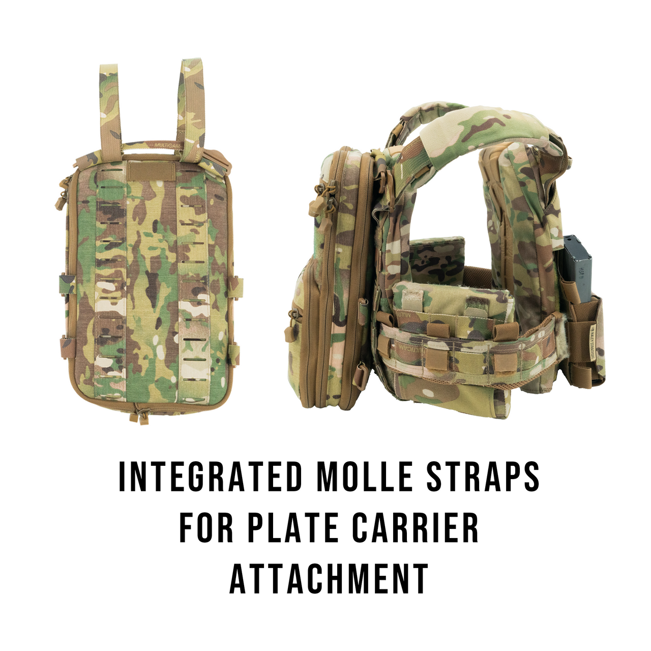 Plate Carrier Molle Flat Pack Recondite Rear Bag