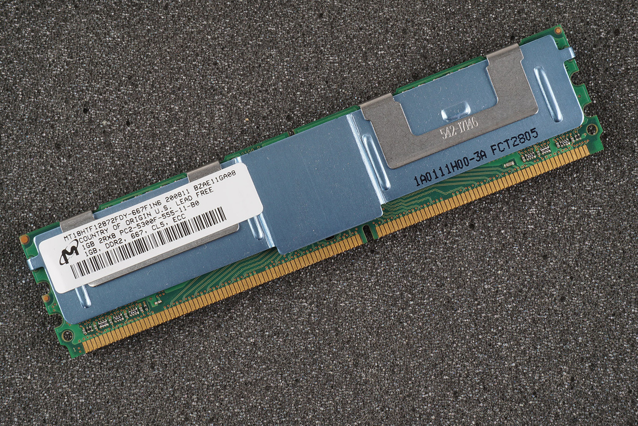 Micron MT18HTF12872FDY-667F1N6 PC2-5300F-555-11-B0 1GB Server Memory DDR2 -667