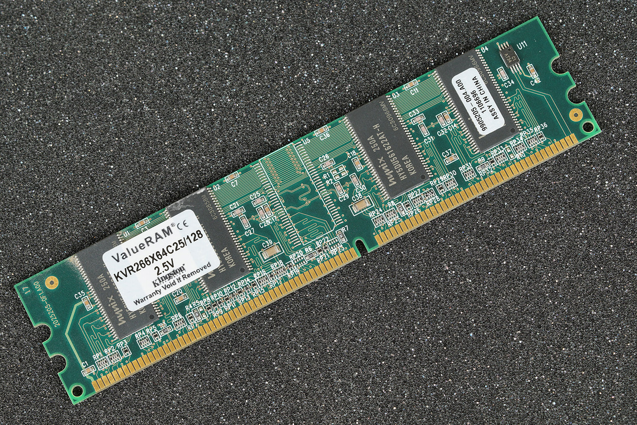 Ddr 266mhz 266mhz Ram KVR266X64C25/128 Kingston 128MB PC2100U