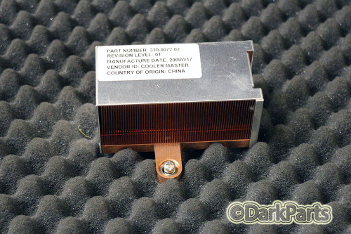 Sun 310-0072-02 Heatsink Cooler Sun Fire X4500 with Screws