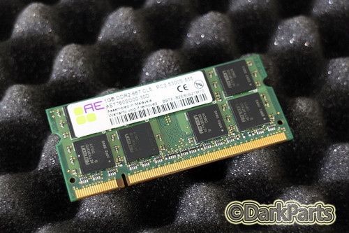 AE AET760SD00-30D 1GB Memory RAM PC2-5300S-555 SO-DIMM PE832A-HY