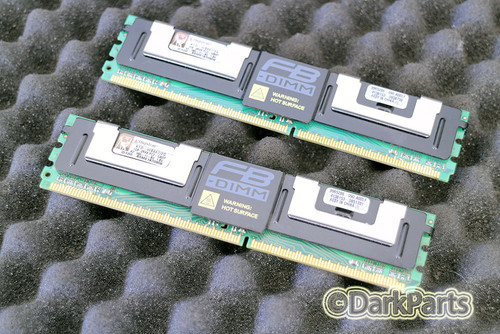 Kingston WS667/2G PC2-5300F 2GB Kit of 2X1GB Server Memory RAM