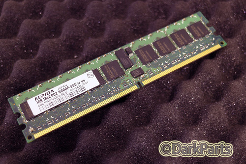 Elpida EBE10AD4AGFA-6E-E PC2-5300P-555 12-HO 1GB Server Memory RAM