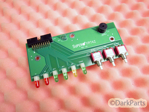 SuperMicro FP742 Front LED Power Button Switch Board Super Micro