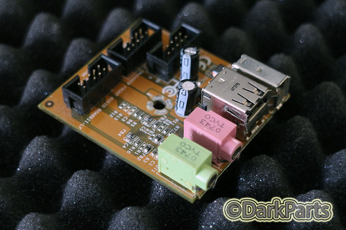 CRUSADER FRONT AUDIO BOARD S055AAG0 USB Jack i/o Panel