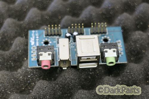 JOYB013E Front Panel Audio USB Firewire Audio Jack i/o Board 80-021405-001