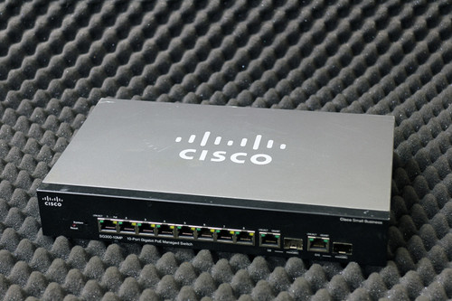 Cisco SG300-10MP 10-Port Gigabit PoE Managed Switch supplied without PSU