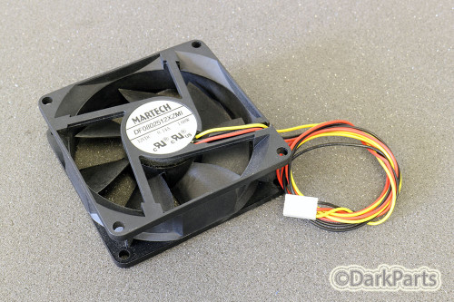 Martech DF0802512XZMI Fan 80mm x 25mm 3-Wire 3-Pin 12Vdc 0.14A