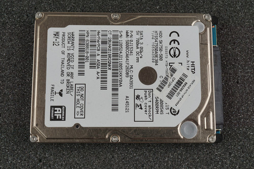 Hitachi HTS547550A9E384 500GB 2.5" SATA Hard Drive HP 638818-001
