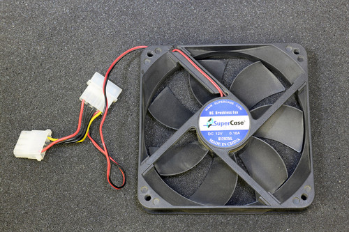 Supercase S12025L 120mm x 25mm Case Fan DC12V 0.16A Molex Powered