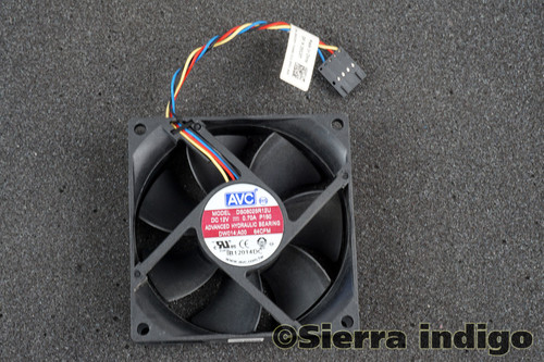 Dell 9XJXY 09XJXY Fan 80mm x 25mm AVC DS08025R12U 5-Pin 4-Wire