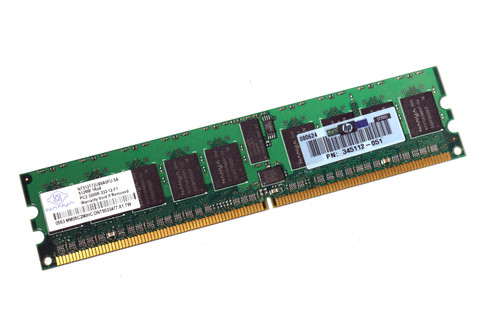 Nanya NT512T72U89A0FU-5A PC2-3200R-333-12-F1 512MB Server Memory RAM