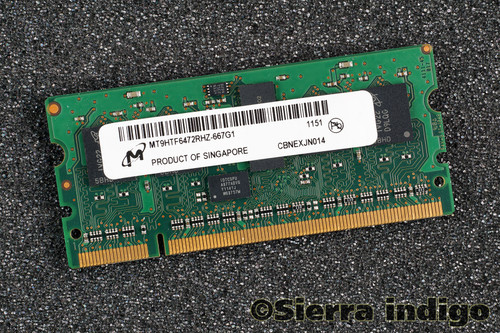 Micron MT9HTF6472RHZ-667G1 512MB SODIMM Memory RAM