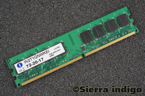 Integral IN2T1GNWKEI 72-20-17 PC2-6400U 1GB Memory RAM DDR2-667MHz
