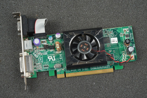 Dell WX085 0WX085 Radeon HD 2400 PCIe DVI VGA S-VIDEO 128MB Graphics Card