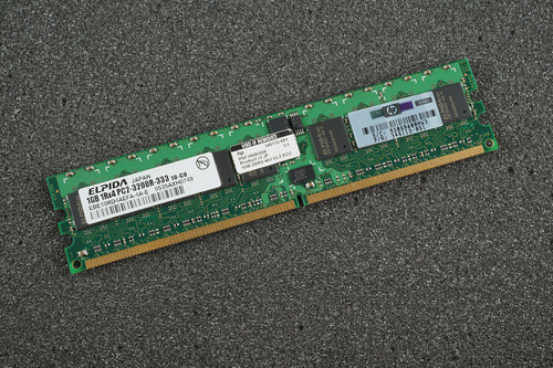 Elpida EBE10RD4AEFA-4A-E PC2-3200R-333 1GB 1Rx4 Server Memory RAM
