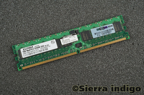Elpida EBE10RD4AEFA-4A-E PC2-3200R-333 1GB 1Rx4 Server Memory RAM