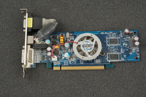 PNY G77200SN1E11L-SB GeForce 7200 GS 128MB PCIe DVI VGA SVIDEO Graphics Card