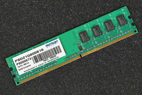 PSD21G800816 Patriot 1GB PC2-6400 CL6 Memory RAM DDR2-800MHz