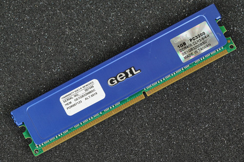 GE1GB3200BSC Geil 1GB PC3200 DDR400 CL=3-8-4-4