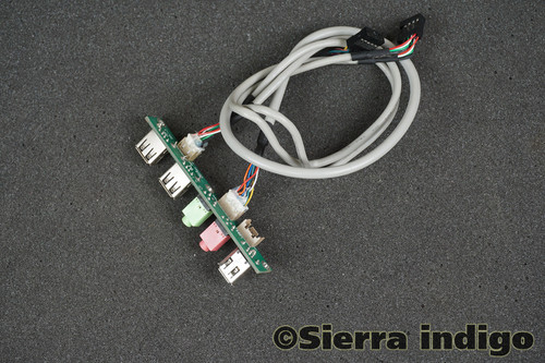 S1059 Rev 1.2 Front USB Audio i/o Panel with Cables