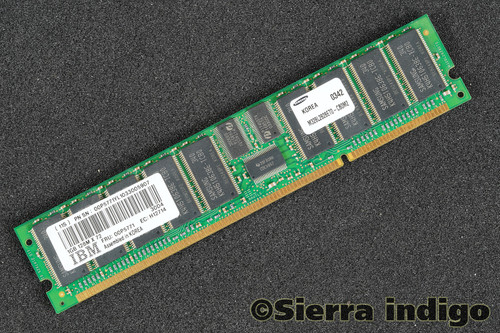 IBM FRU 00P5771 Samsung M328L2828ET0-CB0M2 1GB PC2100208-PIN Memory RAM