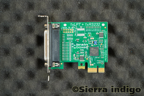 IX-550 Brainboxes Intashield PCI Express 1 LPT Printer Port Card Low Profile