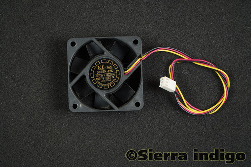 Yate Loon D60SH-12C 60mm x 20mm DC12V 0.18A 3-Pin 3-Wire Fan