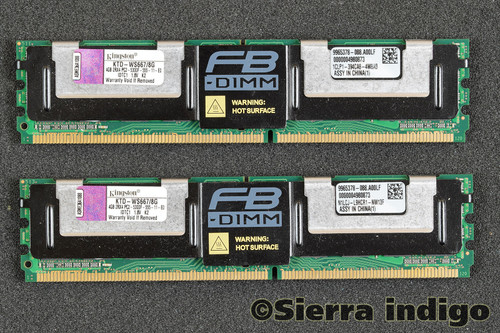 Kingston KTD-WS667/8G 8GB kit of 2x4GB PC2-5300F-555-11-E0 Server memory RAM