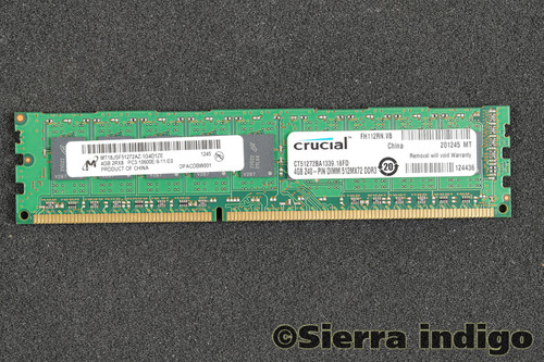 Micron MT18JSF51272AZ-1G4D1ZE 4GB PC3-10600E-9-11-E0 Server Memory RAM