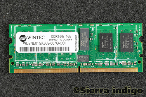 Wintec WD2NE01GX809-667G-CCI DDR2-667 1GB Memory RAM