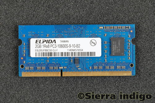 Elpida EBJ20UF8BCS0-DJ-F PC3-10600S-9-10-B2 2GB 1Rx8 SODIMM Memory RAM