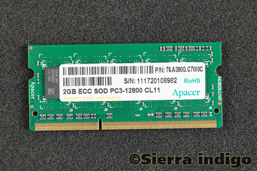 Apacer 76.A390G.C7W0C 2GB EEC SOD PC3-12800 CL11 Memory RAM