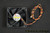 Y.S.Tech NFD128125BB-2F 80mm x 25mm DC12V 5.40W 3-Pin 3-Wire Fan