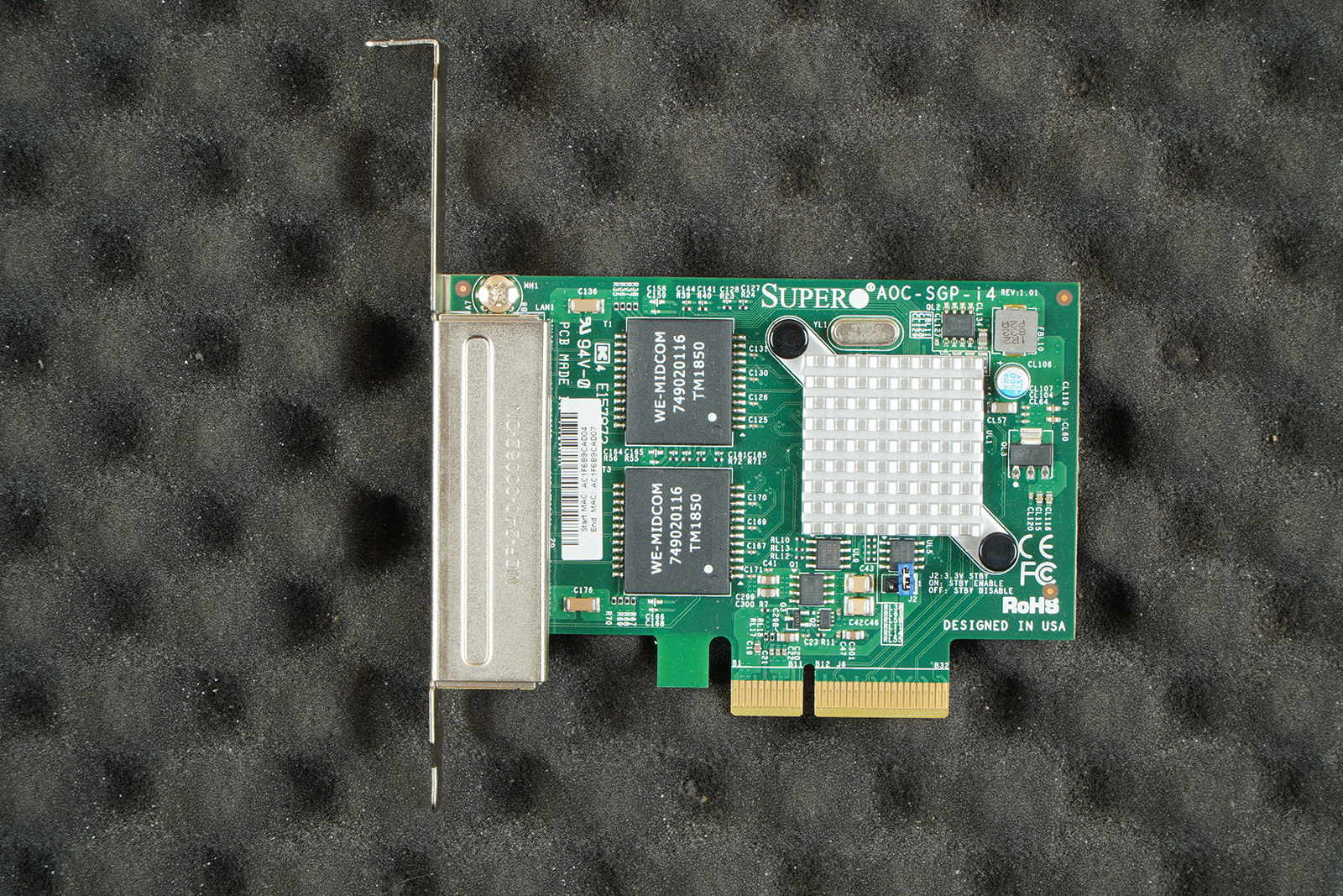 AOC-SGP-i4 SuperMicro PCIe 4-Port Gigabit Ethernet Adapter Card