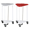 Mobile Triangular Hamper 18" with Lid White
