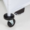 Mobile Triangular Hamper 18" with Lid White