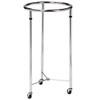 Mobile Round Hamper 18" Chrome
