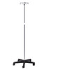 IV Pole 5 Leg Nylon Base 4-Hook Economy