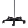 IV Pole 5 Leg Nylon Base 4-Hook Economy
