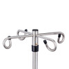 IV Pole/Infusion Pump Stand 6 Leg Base 4-Hook Stainless Steel
