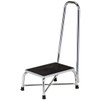 Clinton Bariatric Step Stool Large Top with Handrail Chrome T-6250