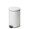 Steel Round Waste Can 13 Quart-3.25 Gallons White