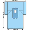 Halyard Health Laparotomy Surgical Drape with Incise